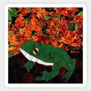 Frog on a Branch Sticker